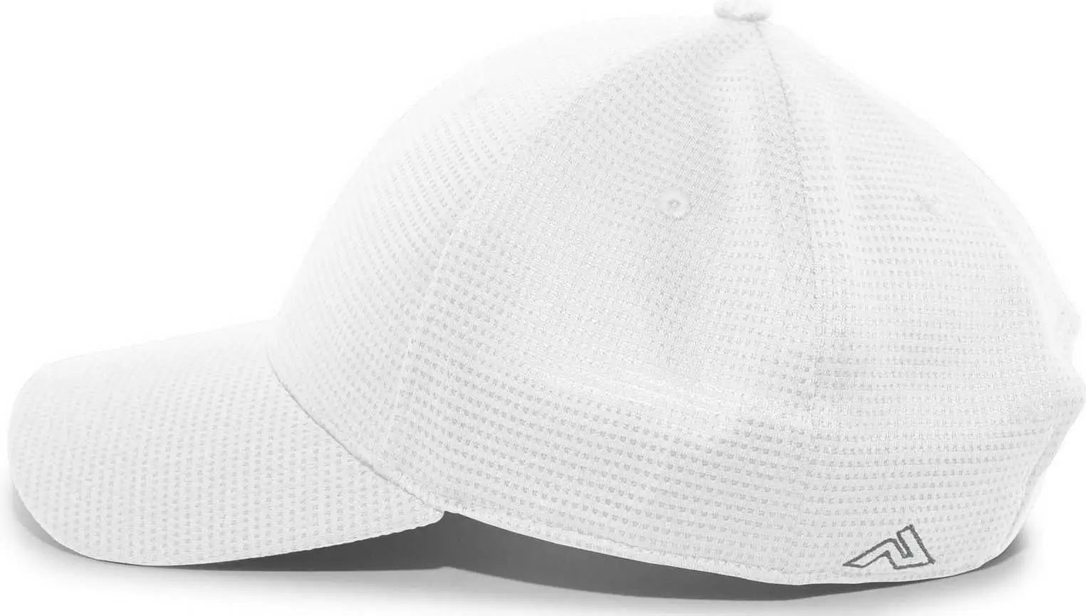 Pacific Headwear 285C Air-Tech Performance Hook-and-Loop Cap - White - White / 7’’ - 7 7/8’’