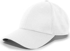 Pacific Headwear 285C Air-Tech Performance Hook-and-Loop Cap - White - White / 7’’ - 7 7/8’’