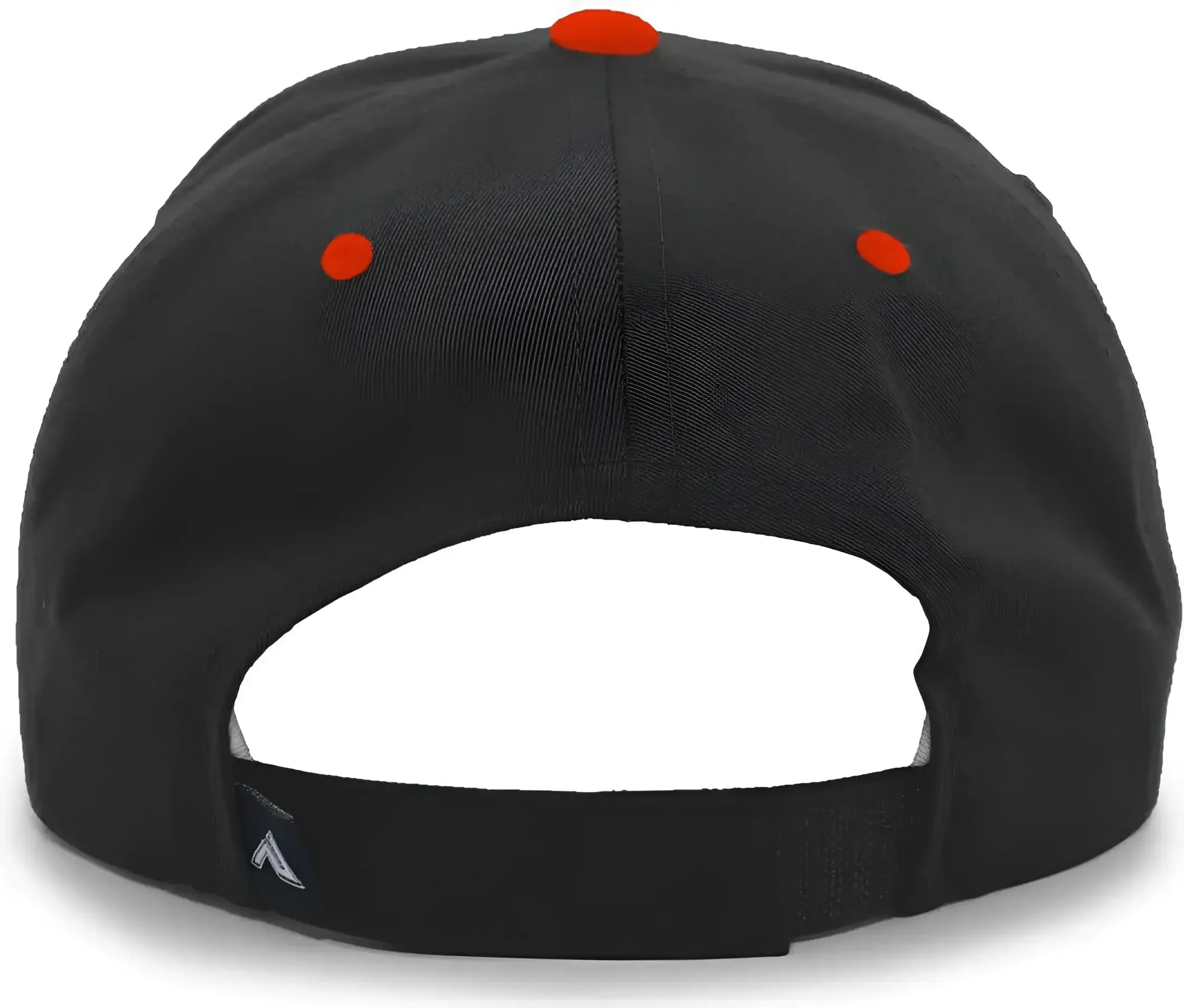 Pacific Headwear 302C Cotton Blend Hook-and-Loop Cap - Black Orange