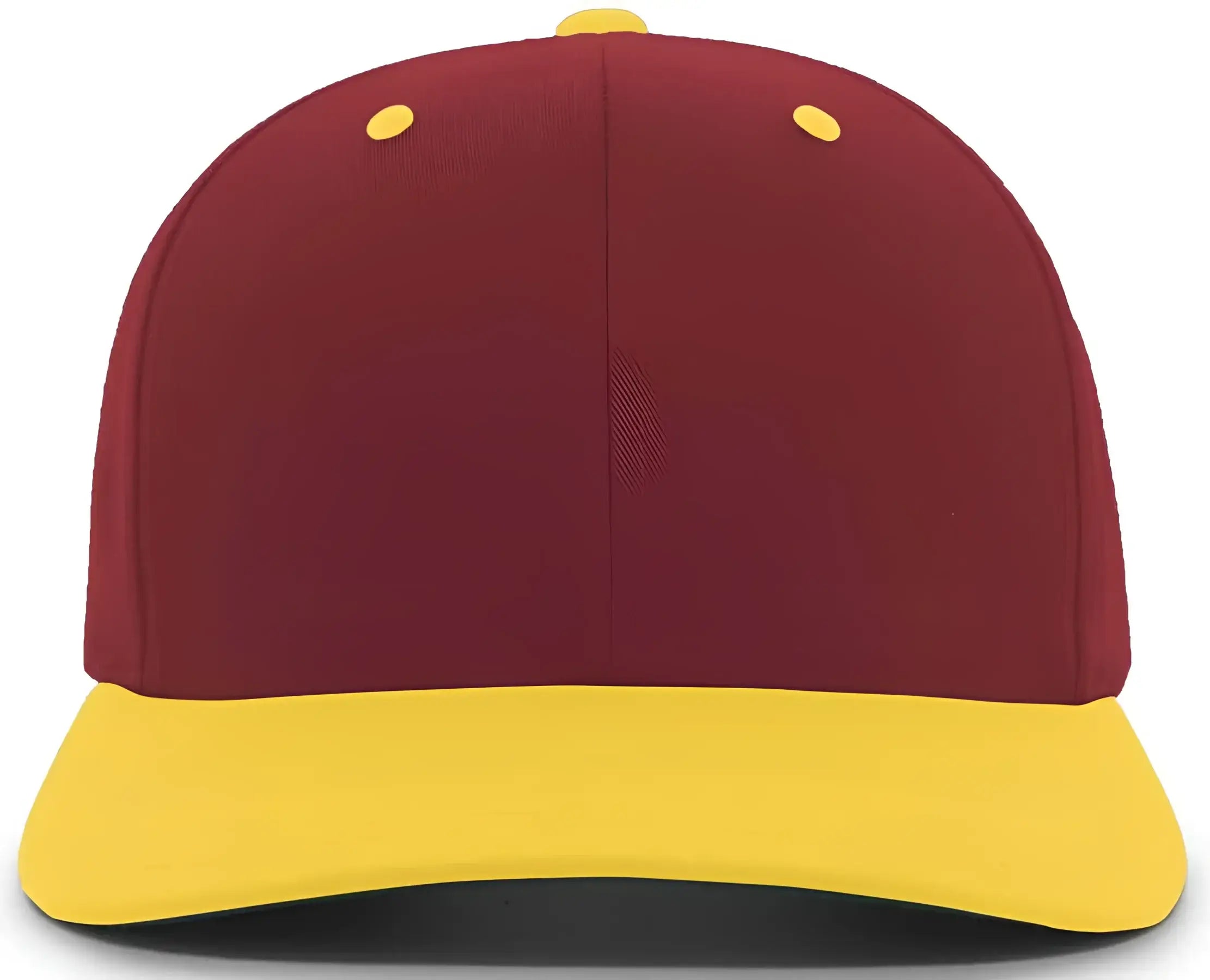 Pacific Headwear 302C Cotton Blend Hook-and-Loop Cap - Maroon Gold