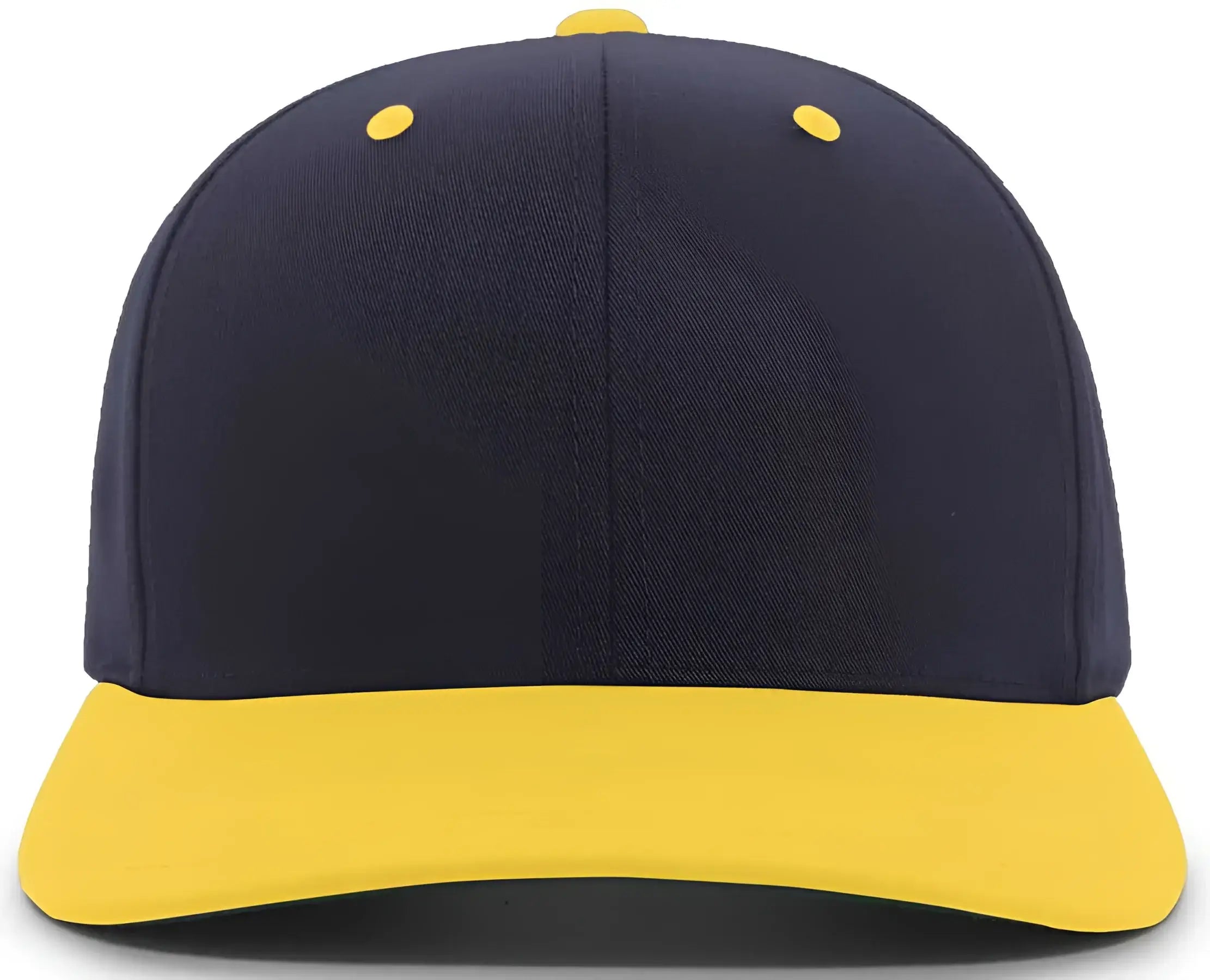 Pacific Headwear 302C Cotton Blend Hook-and-Loop Cap - Navy Gold
