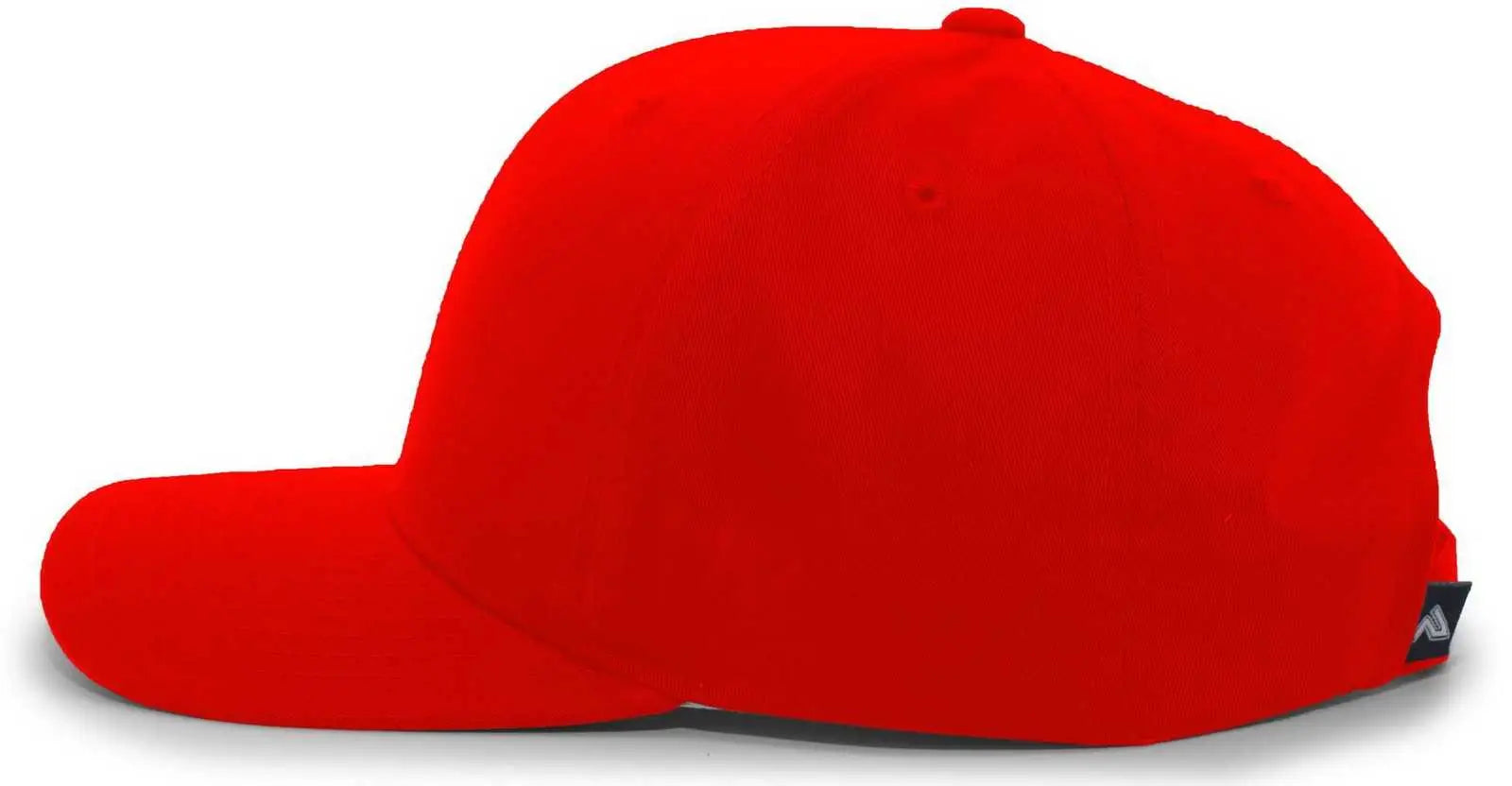 Pacific Headwear 302C Cotton Blend Hook-and-Loop Cap - Red