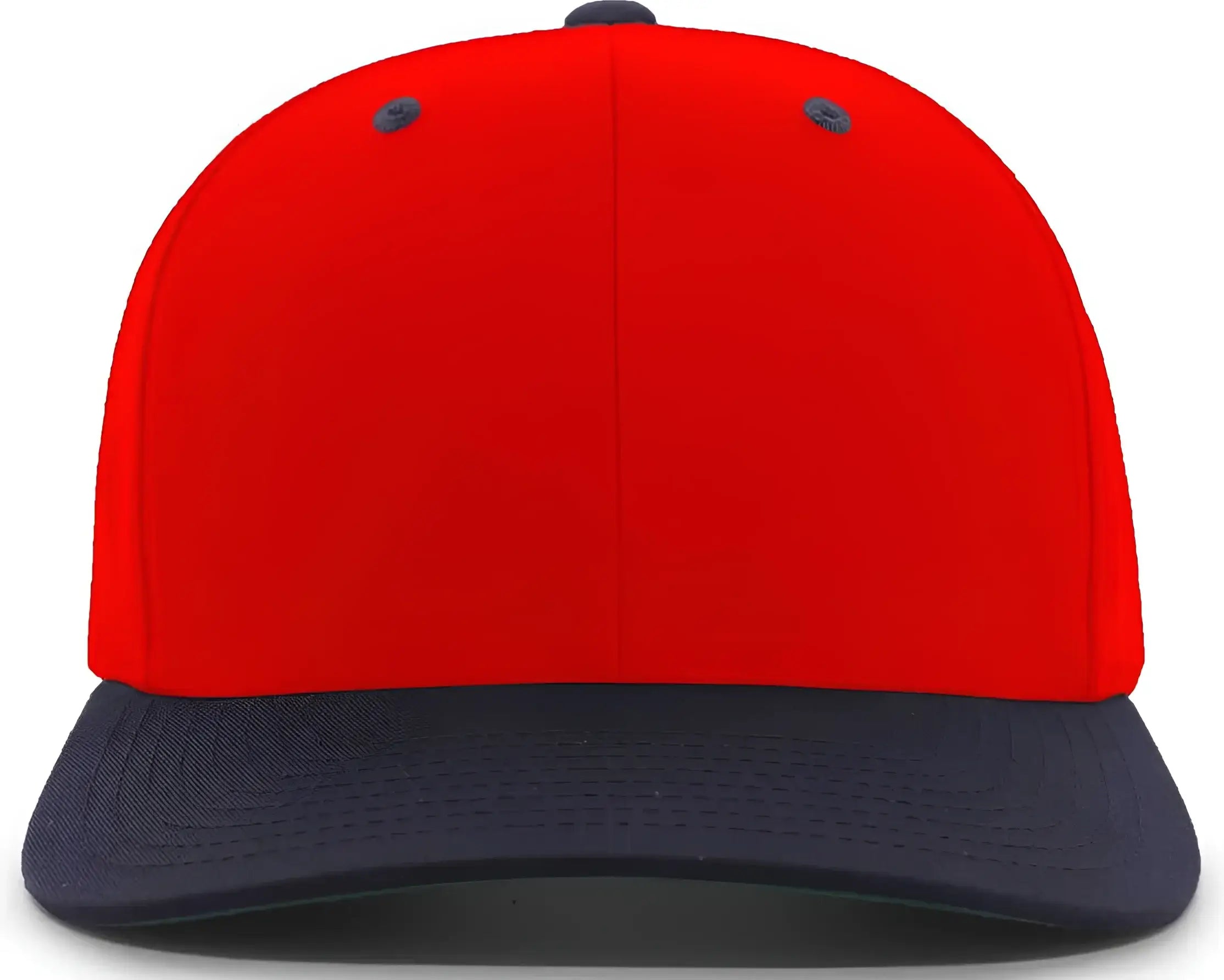 Pacific Headwear 302C Cotton Blend Hook-and-Loop Cap - Red Navy