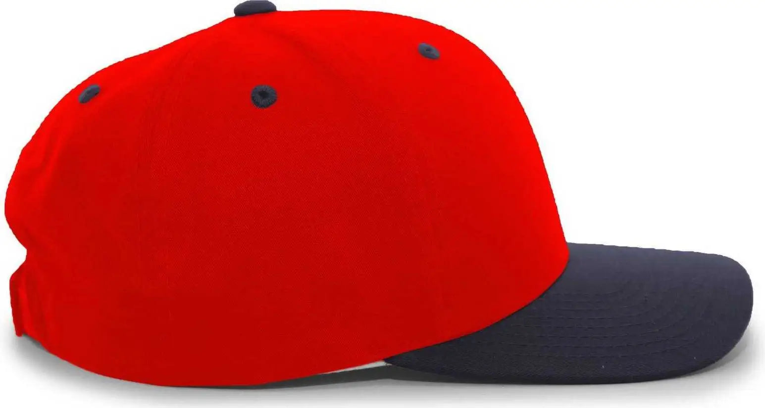 Pacific Headwear 302C Cotton Blend Hook-and-Loop Cap - Red Navy