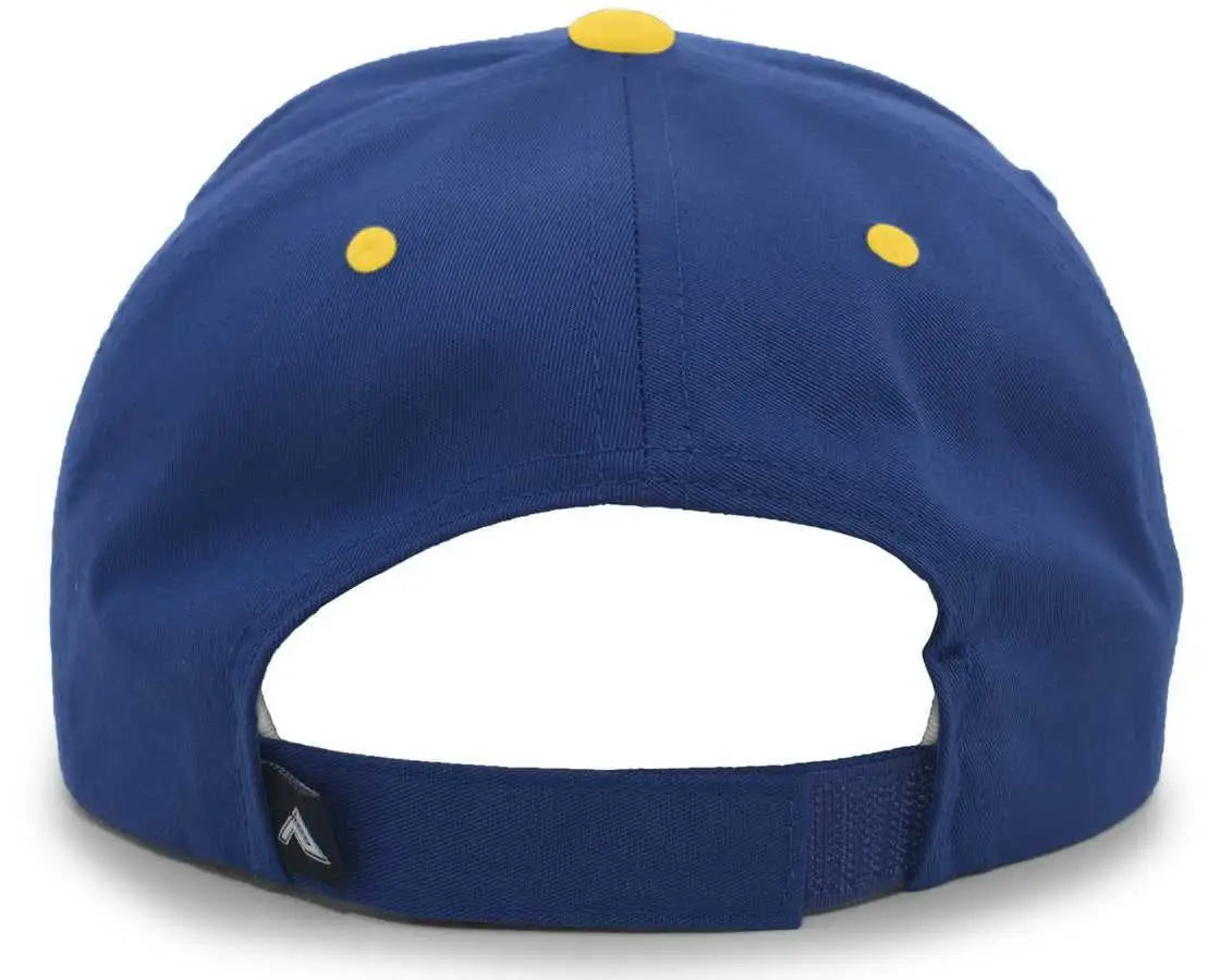 Pacific Headwear 302C Cotton Blend Hook-and-Loop Cap - Royal Gold