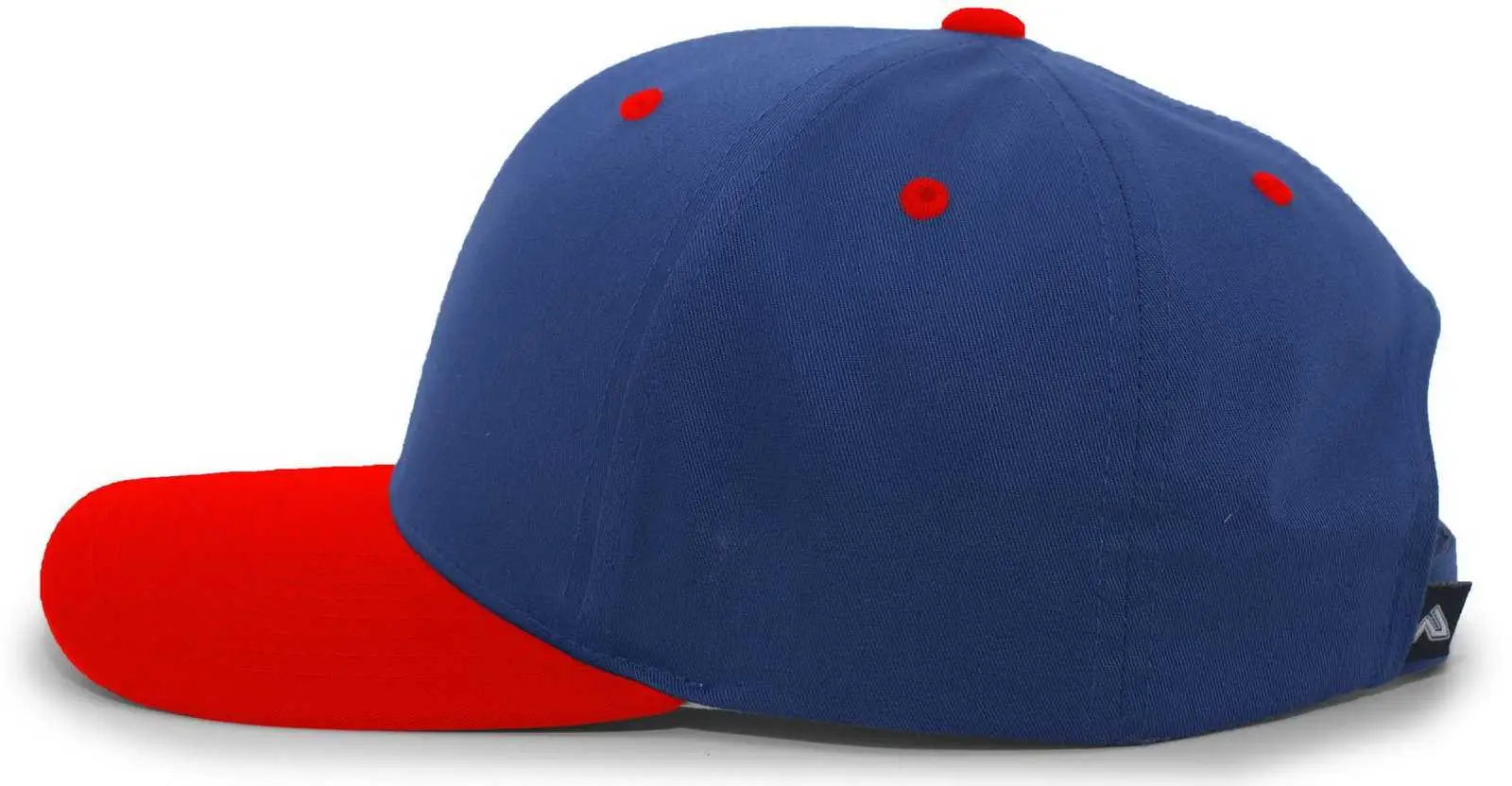 Pacific Headwear 302C Cotton Blend Hook-and-Loop Cap - Royal Red