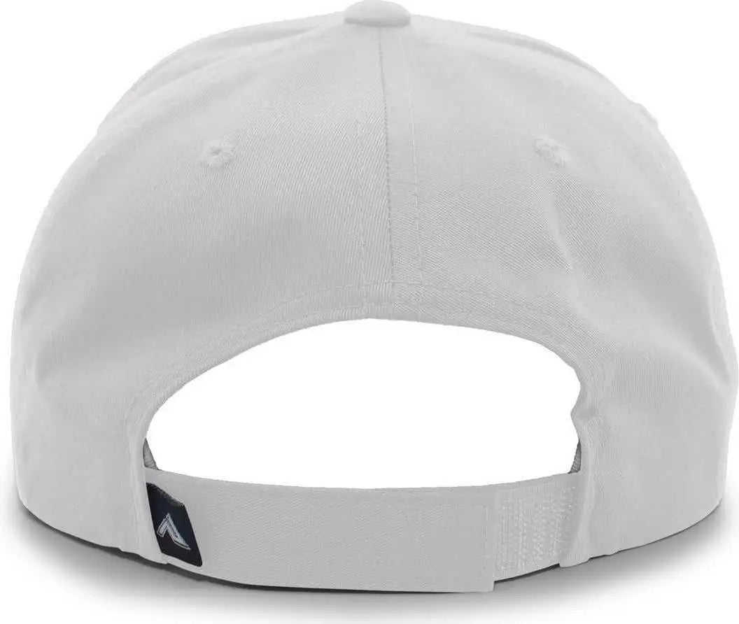 Pacific Headwear 302C Cotton Blend Hook-and-Loop Cap - Silver