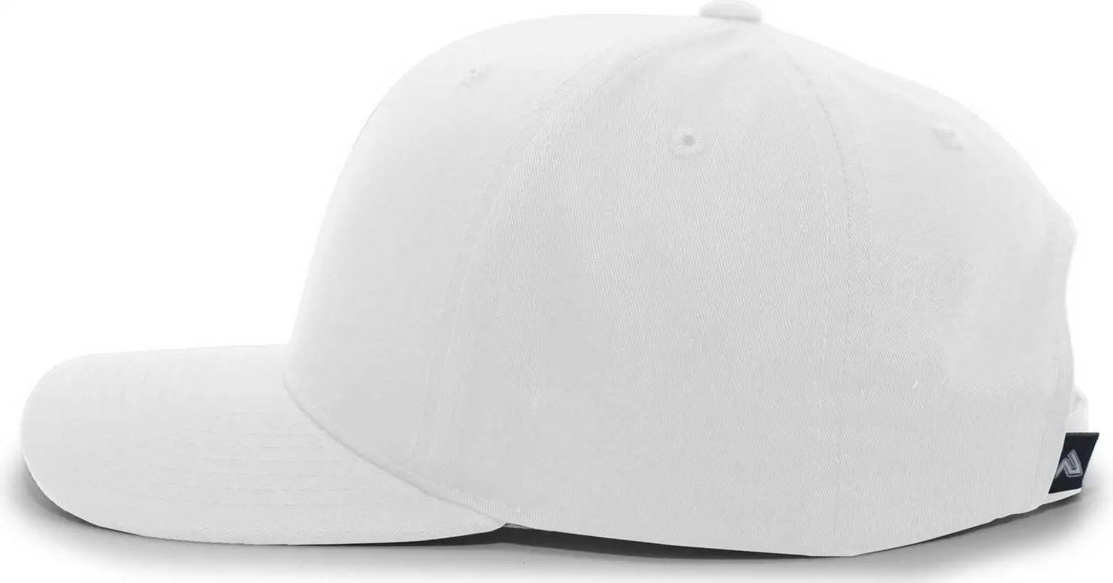 Pacific Headwear 302C Cotton Blend Hook-and-Loop Cap - White