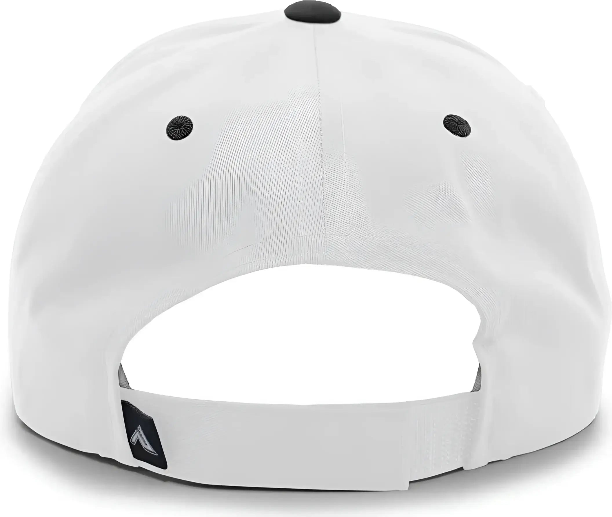 Pacific Headwear 302C Cotton Blend Hook-and-Loop Cap - White Black