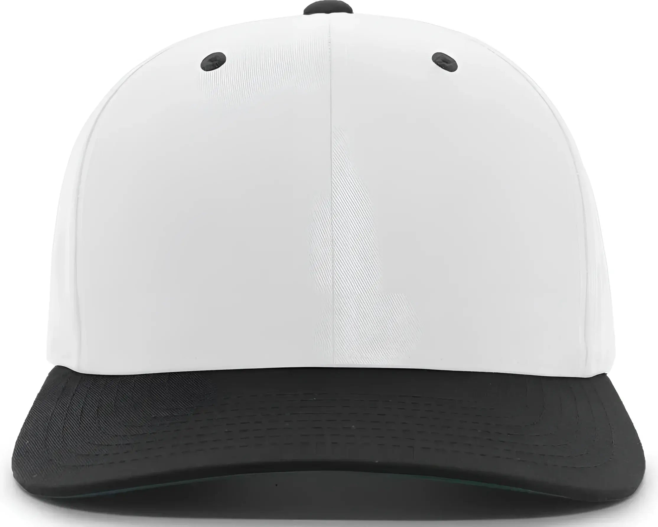 Pacific Headwear 302C Cotton Blend Hook-and-Loop Cap - White Black