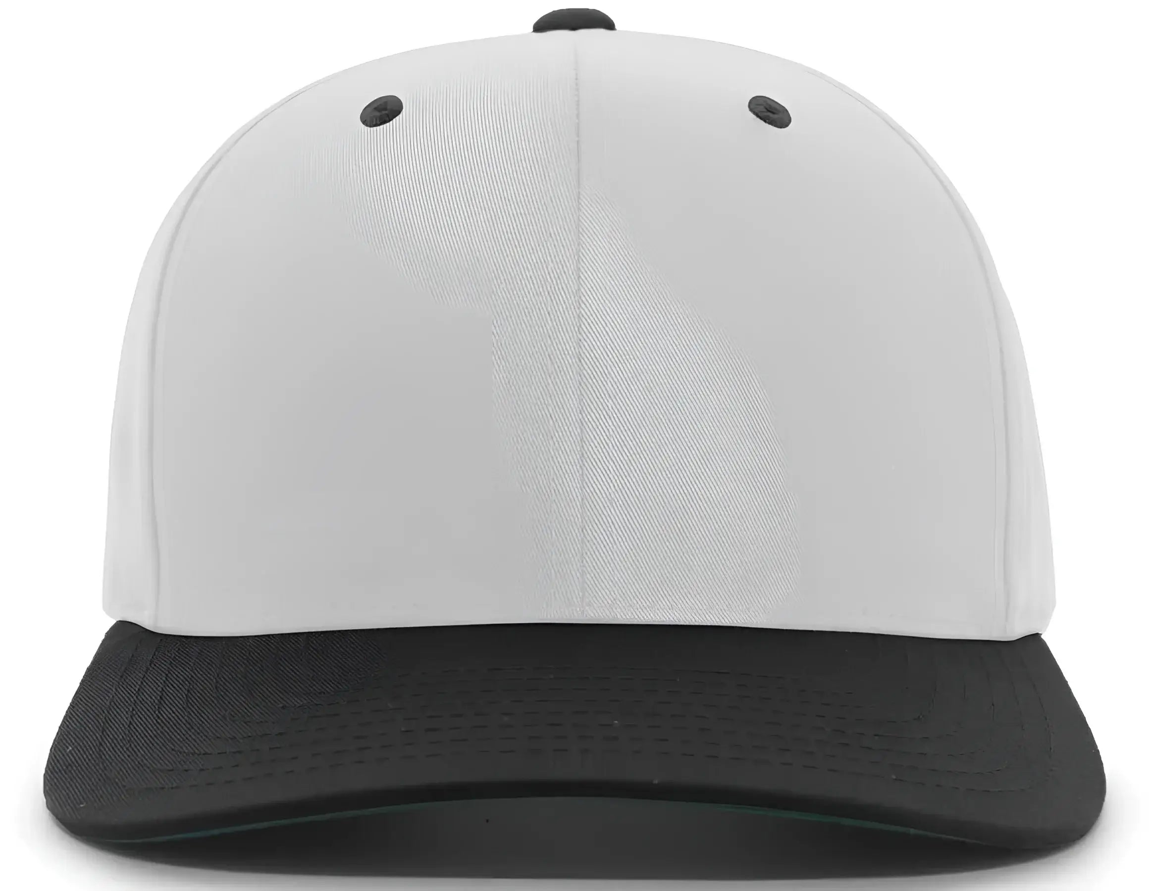 Pacific Headwear 302C Cotton-Poly Hook-And-Loop Adjustable Cap - Silver Black - Silver Black / 7’’ - 7 7/8’’