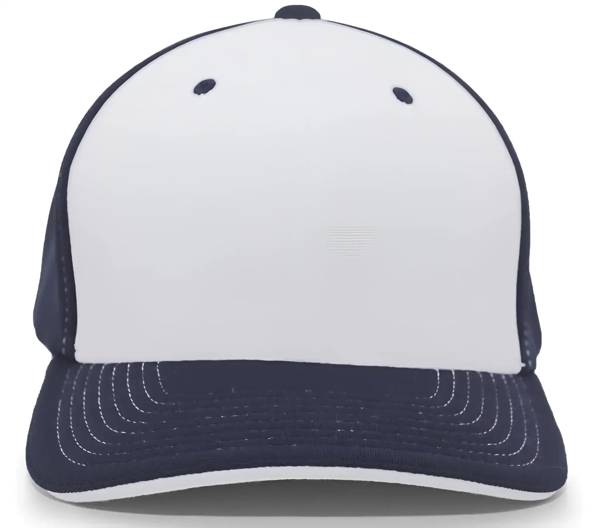 Pacific Headwear 398F M2 Performance Contrast Flexfit Cap - Silver Navy Navy
