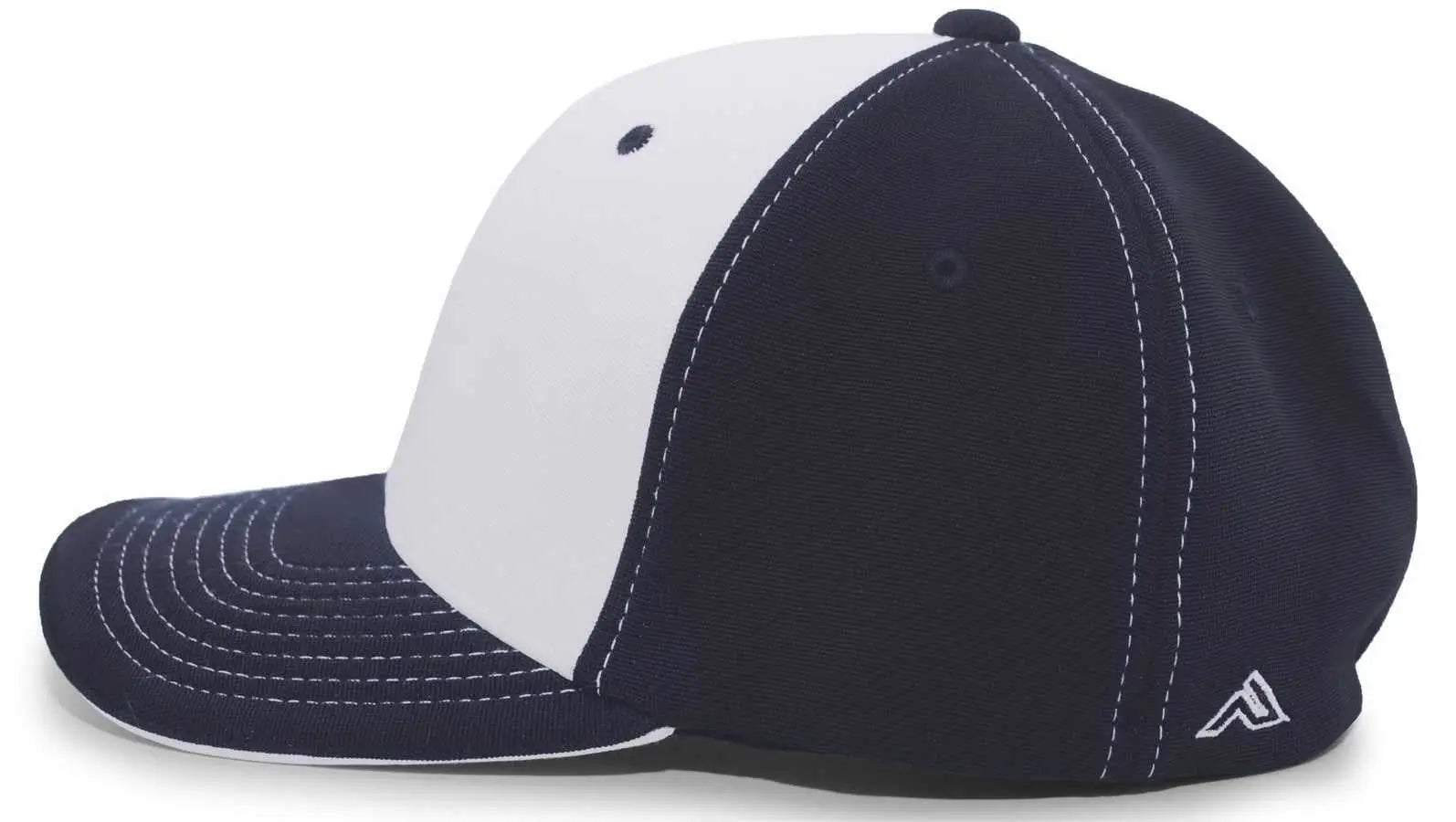 Pacific Headwear 398F M2 Performance Contrast Flexfit Cap - Silver Navy Navy