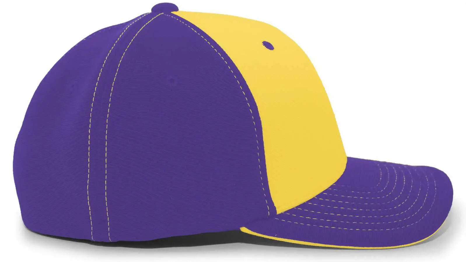 Pacific Headwear 398F M2 Performance Flexfit Cap - Purple Gold