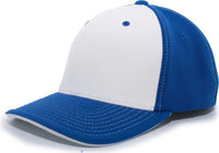 Pacific Headwear 398F M2 Performance Flexfit Cap - Royal White - Royal White / 6 1/2’’ - 7’’