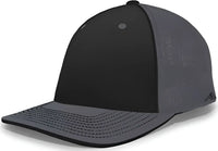 Pacific Headwear 404F Trucker Flexfit Cap Black Graphite Graphite Black / 6 1/2’’ 7’’