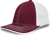 Pacific Headwear 404F Trucker Flexfit Cap Cardinal White Cardinal White / 6 1/2’’ 7’’