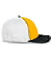 Pacific Headwear 404F Trucker Flexfit Cap Gold White Black