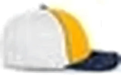 Pacific Headwear 404F Trucker Flexfit Cap Gold White Navy