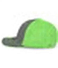 Pacific Headwear 404F Trucker Flexfit Cap Graphite Neon Green Graphite