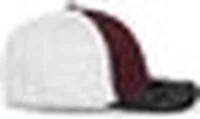 Pacific Headwear 404F Trucker Flexfit Cap - Maroon White Black