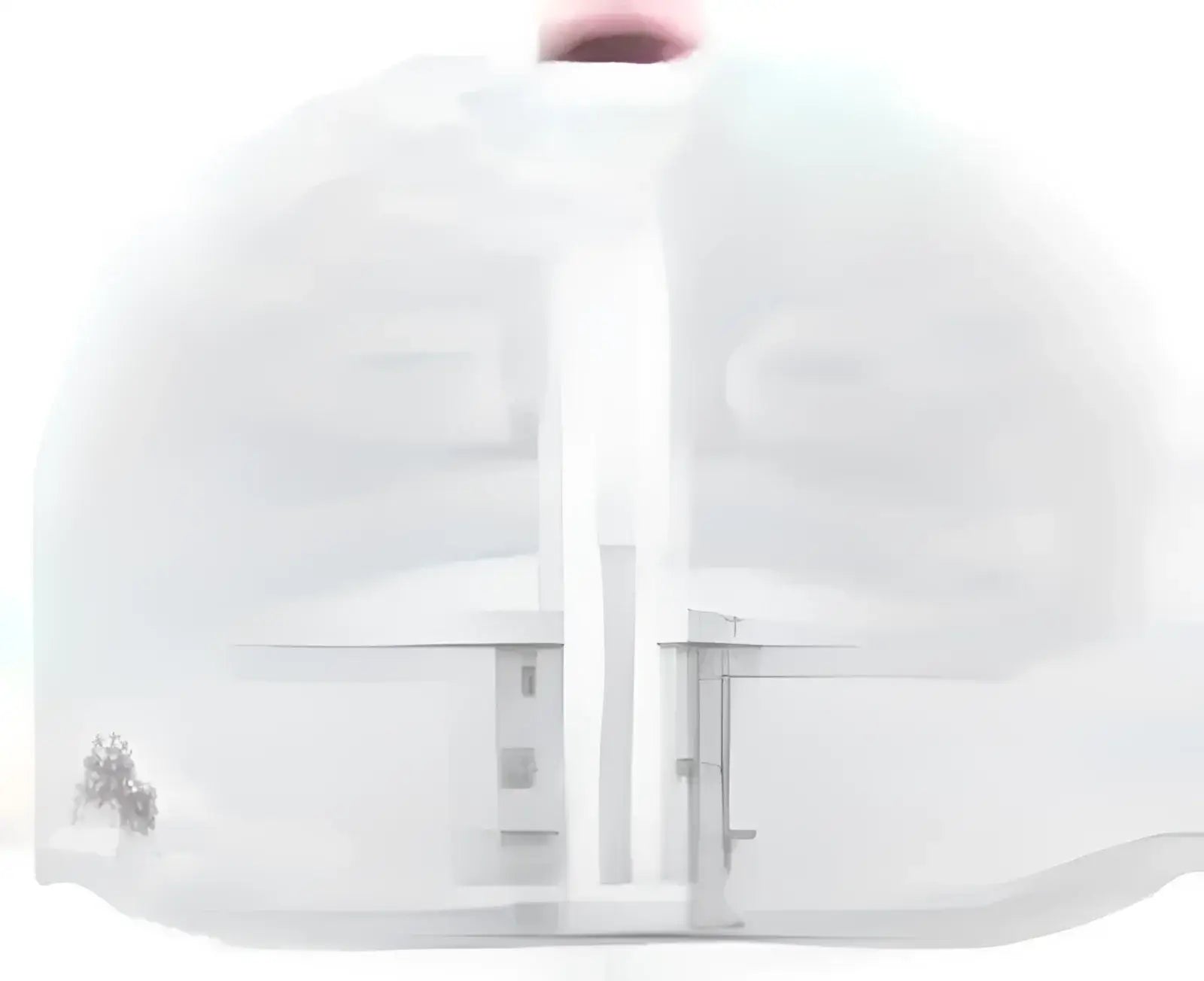 Pacific Headwear 404F Trucker Flexfit Cap - Navy White Red