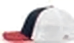 Pacific Headwear 404F Trucker Flexfit Cap - Navy White Red