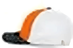 Pacific Headwear 404F Trucker Flexfit Cap Orange White Black