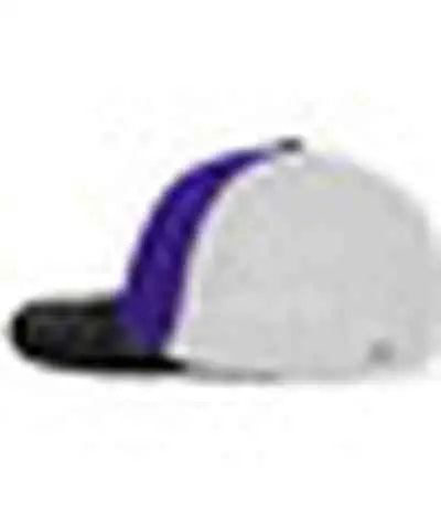 Pacific Headwear 404F Trucker Flexfit Cap - Purple White Black