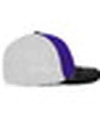 Pacific Headwear 404F Trucker Flexfit Cap - Purple White Black