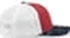 Pacific Headwear 404F Trucker Flexfit Cap Red White Navy