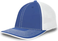 Pacific Headwear 404F Trucker Flexfit Cap Royal White Royal Royal White / 6 1/2’’ 7’’