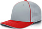 Pacific Headwear 404F Trucker Flexfit Cap Silver Red Light Gary Red / 6 1/2’’ 7’’