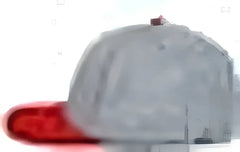 Pacific Headwear 404F Trucker Flexfit Cap Silver Red