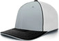 Pacific Headwear 404F Trucker Flexfit Cap - Silver White Black - Light Gary Black / 6 1/2’’ 7’’