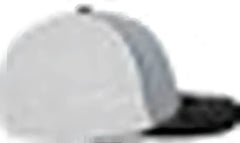 Pacific Headwear 404F Trucker Flexfit Cap - Silver White Black