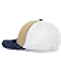 Pacific Headwear 404F Trucker Flexfit Cap - Vegas White Navy