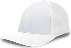 Pacific Headwear 404F Trucker Flexfit Cap - White - White / 6 1/2’’ 7’’