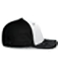Pacific Headwear 404F Trucker Flexfit Cap - White Black Black
