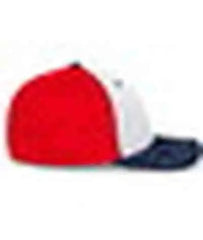 Pacific Headwear 404F Trucker Flexfit Cap - White Red Navy