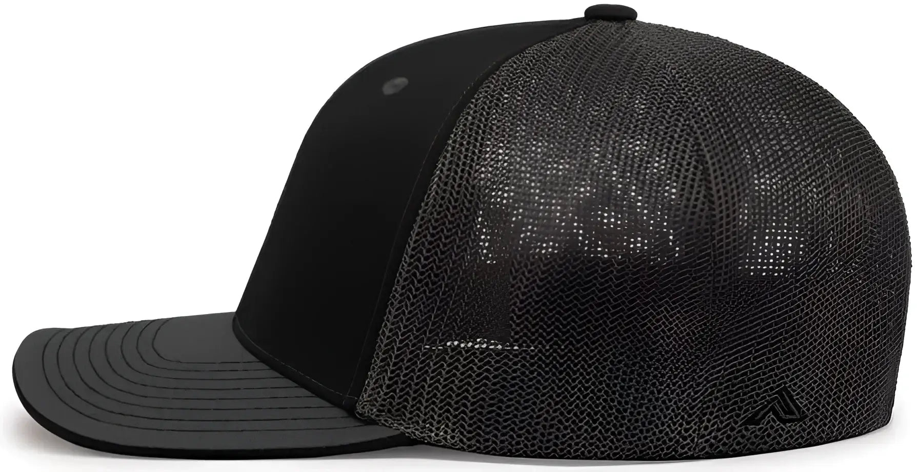 Pacific Headwear 404M Trucker Flexfit Cap - Black Graphite