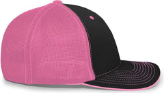 Pacific Headwear 404M Trucker Flexfit Cap - Black Pink