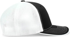 Pacific Headwear 404M Trucker Flexfit Cap - Black White