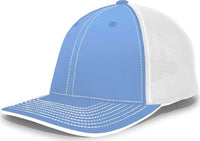 Pacific Headwear 404M Trucker Flexfit Cap Columbia Blue White Columbia Blue White / 6 1/2’’ 7’’