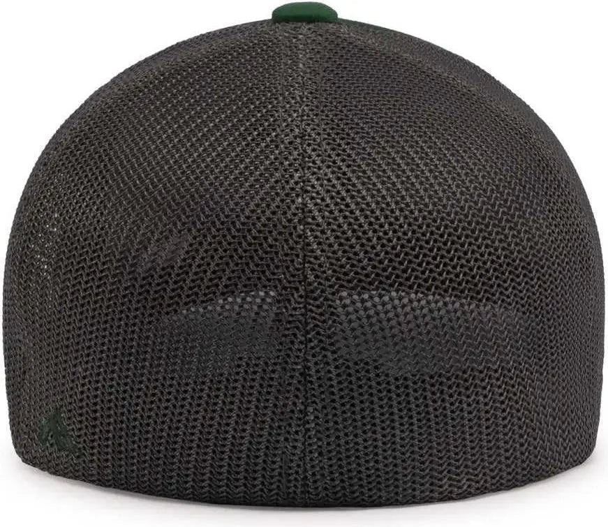 Pacific Headwear 404M Trucker Flexfit Cap - Dark Green Graphite