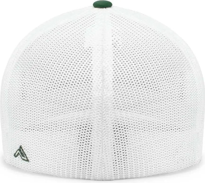 Pacific Headwear 404M Trucker Flexfit Cap - Dark Green White