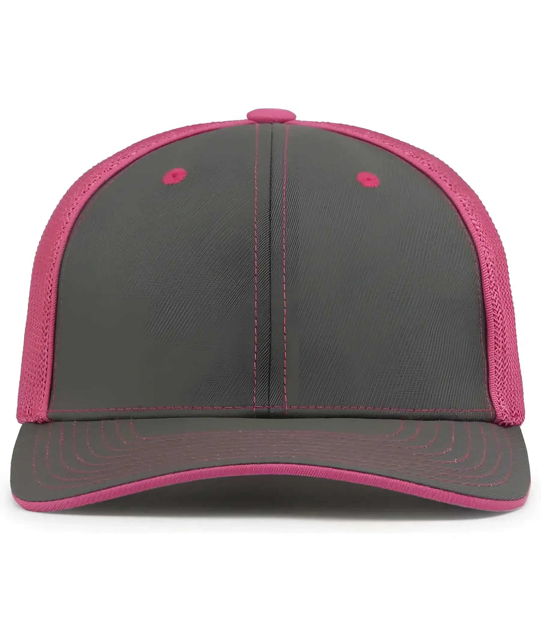 Pacific Headwear 404M Trucker Flexfit Cap - Graphite Pink