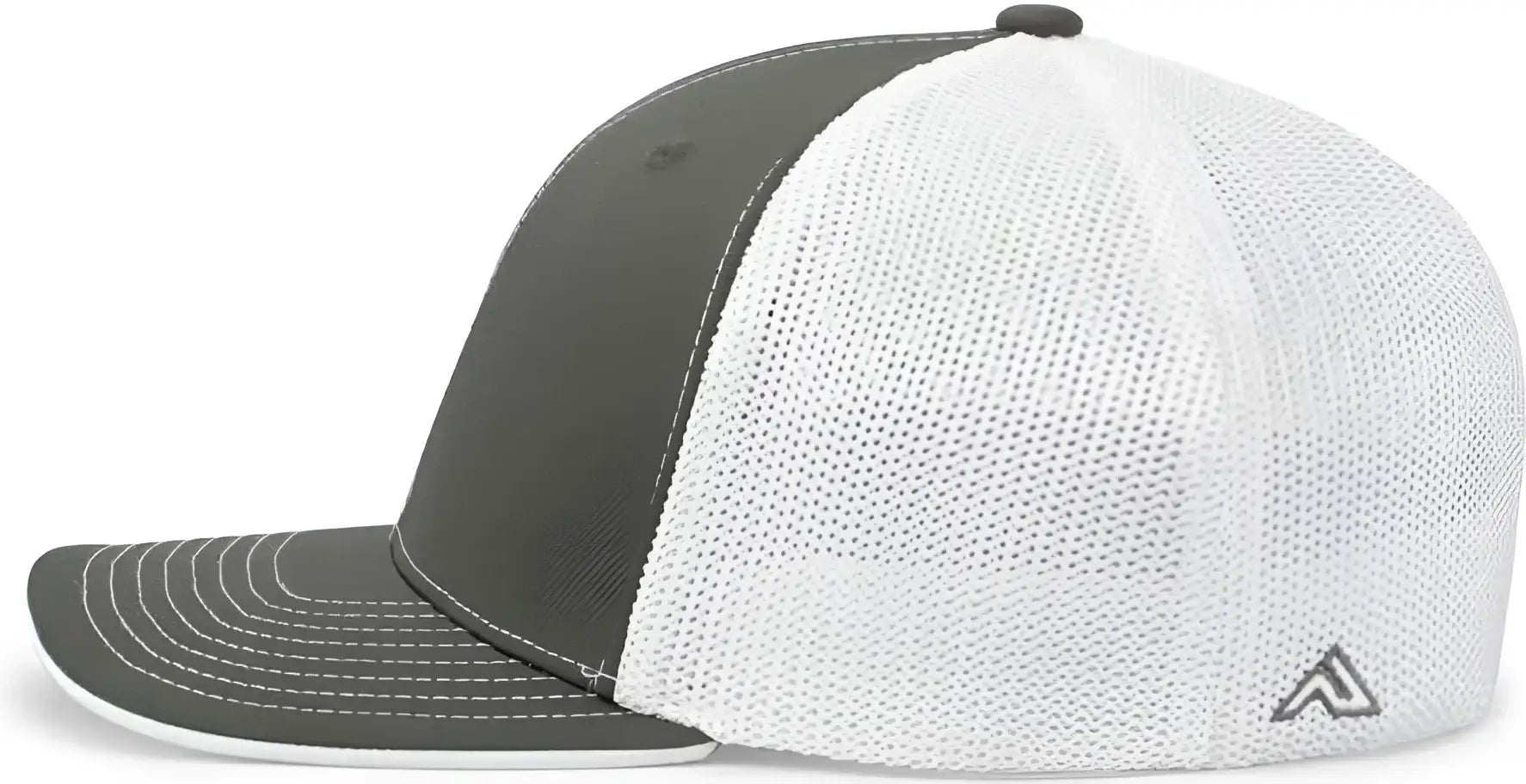 Pacific Headwear 404M Trucker Flexfit Cap - Graphite White