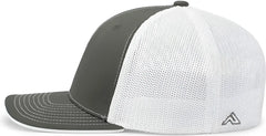Pacific Headwear 404M Trucker Flexfit Cap Graphite White