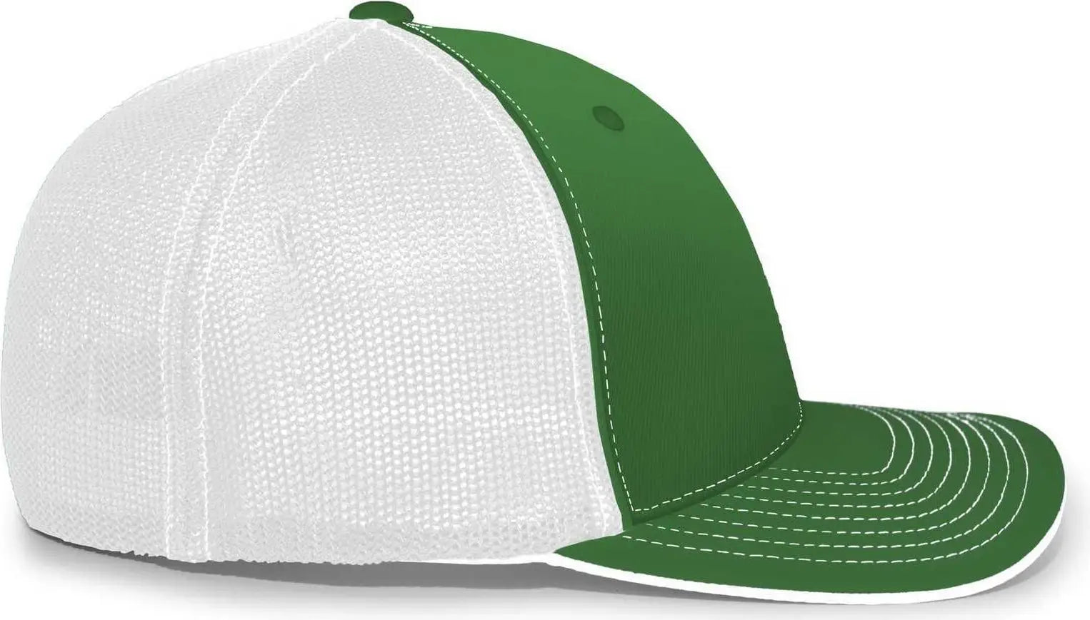 Pacific Headwear 404M Trucker Flexfit Cap - Kelly White